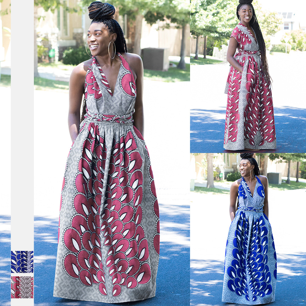 Wholesale new style ready to transport African sexy Kenyan ladies dress