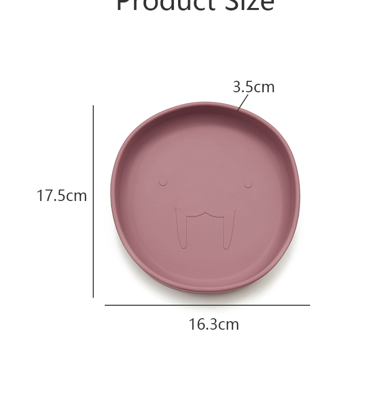 Wholesale baby feeding round silicone southeast Asia plate