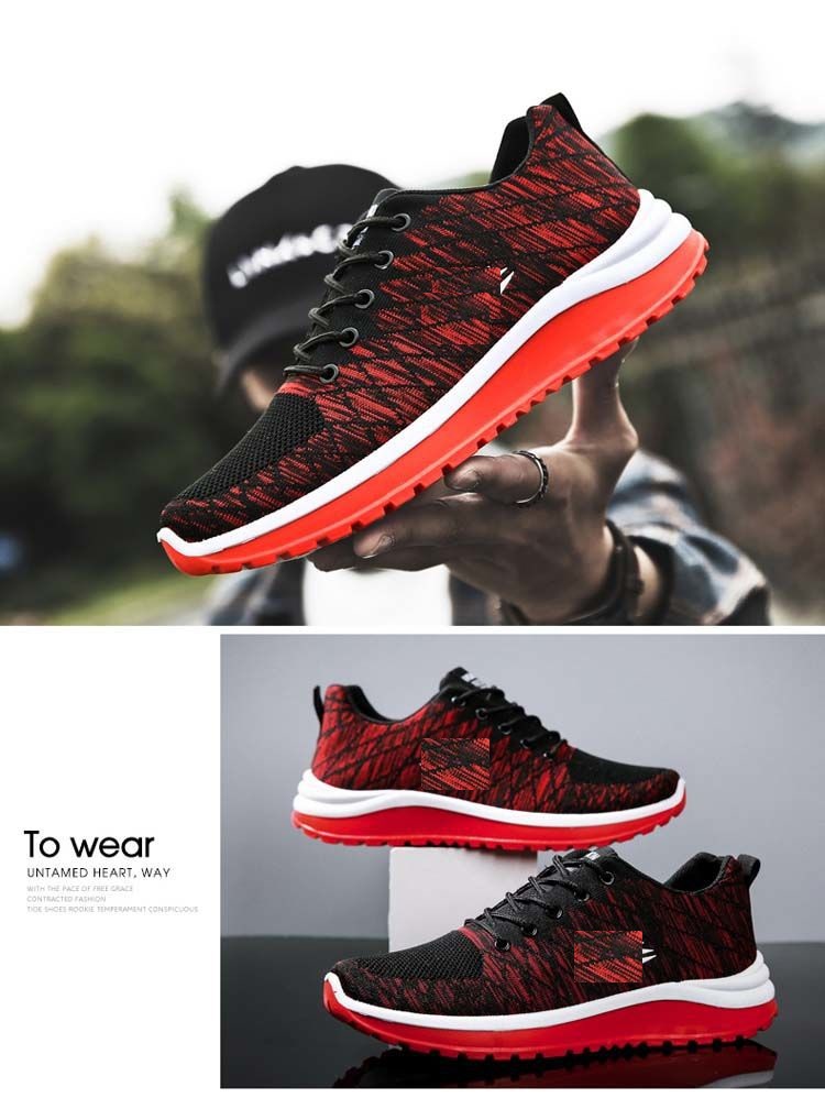 Stylish lightweight breathable woven mesh Middle Eastern men's Sports shoes