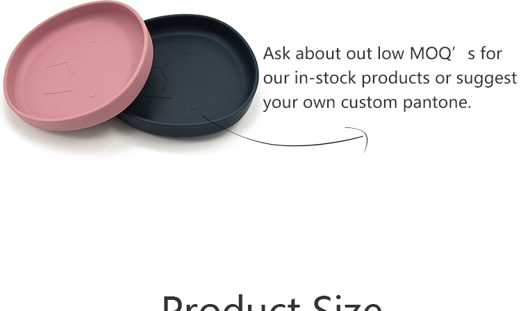 Wholesale baby feeding round silicone southeast Asia plate
