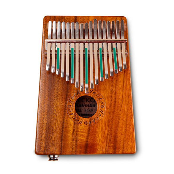 African portable 17-key pure camphor wood thumb piano