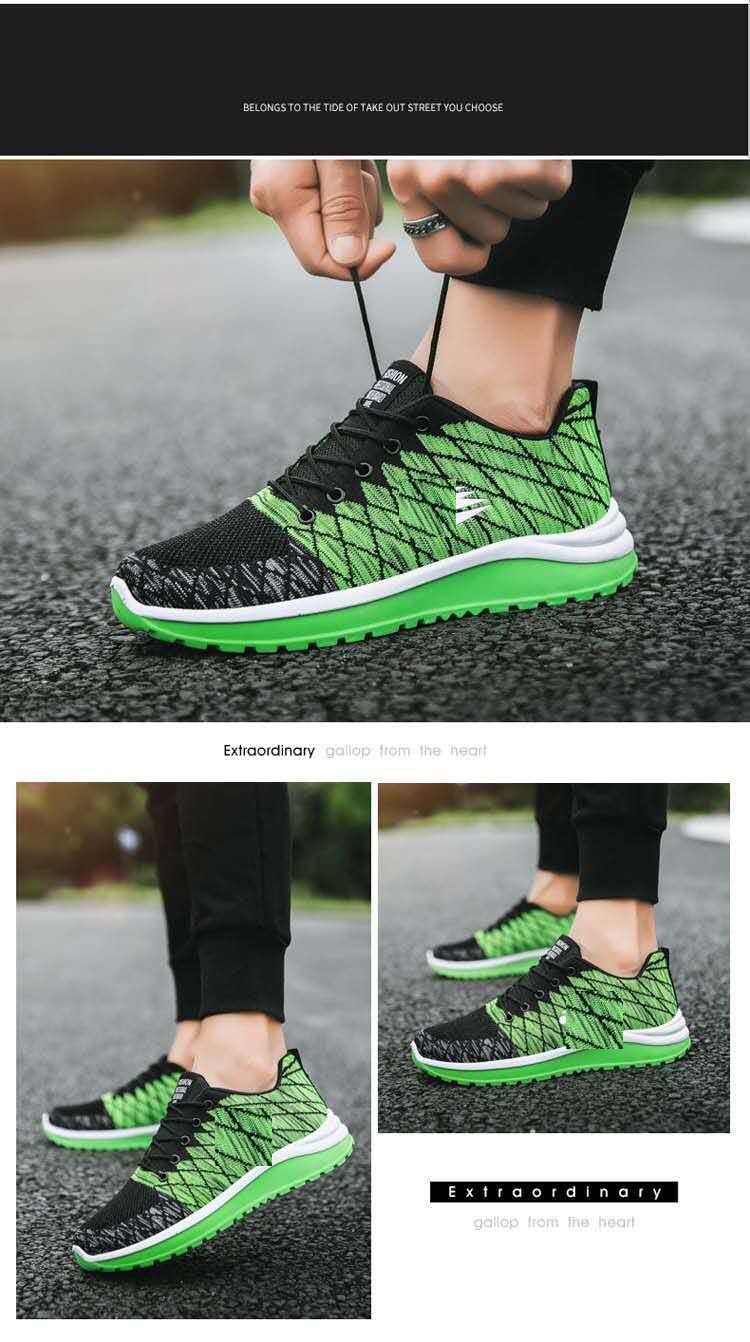 Stylish lightweight breathable woven mesh Middle Eastern men's Sports shoes