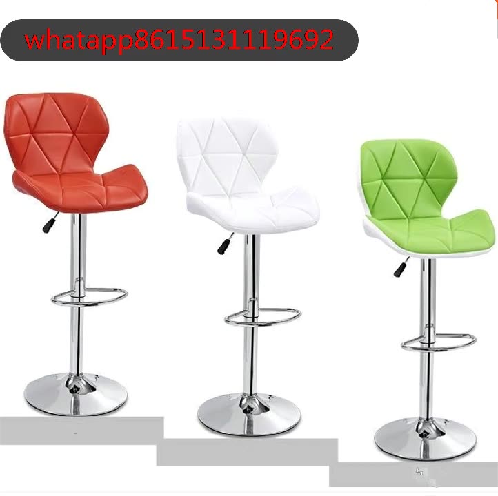 Modern simple backrest lifting rotary makeup stool