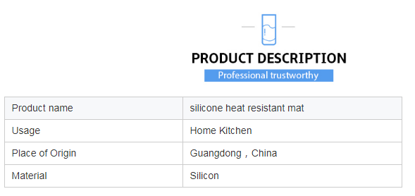 Silicon mold heat resistant Southeast Asian Place mat