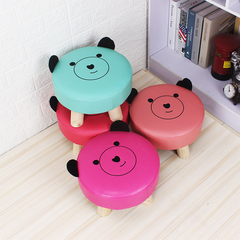 Promotional gift home decor wooden four-legged stool