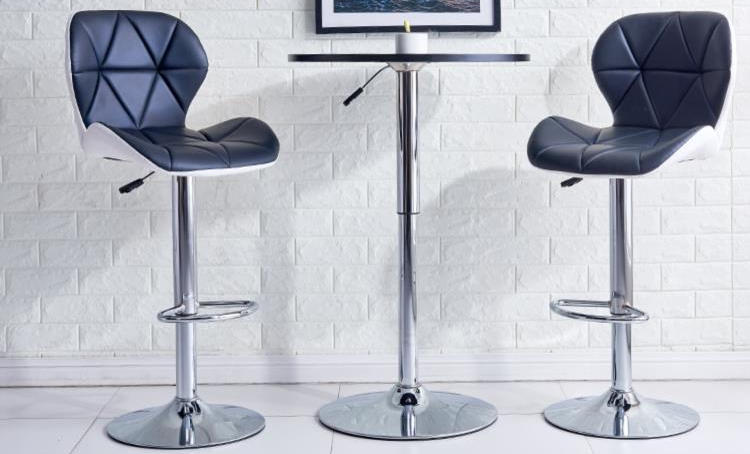 Modern simple backrest lifting rotary makeup stool