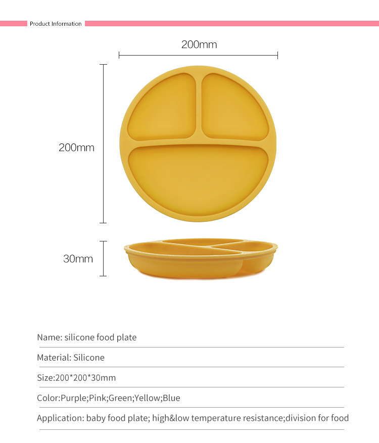 Portable reusable Southeast Asian baby plates