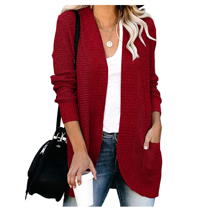 Fashion long sleeve thick knit African lady cardigan