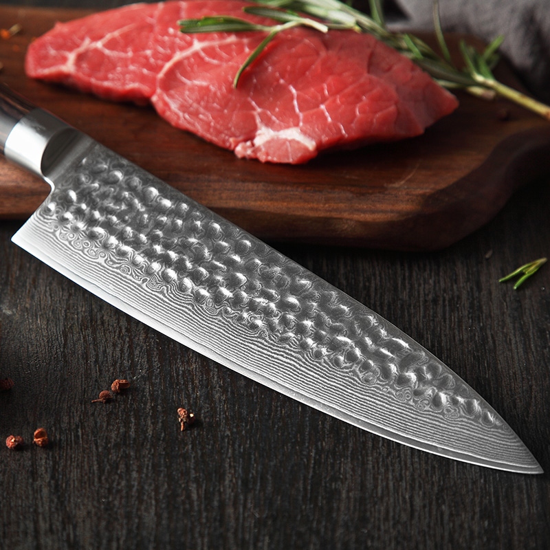 8 inch Professional Southeast Asian Damascus table knife