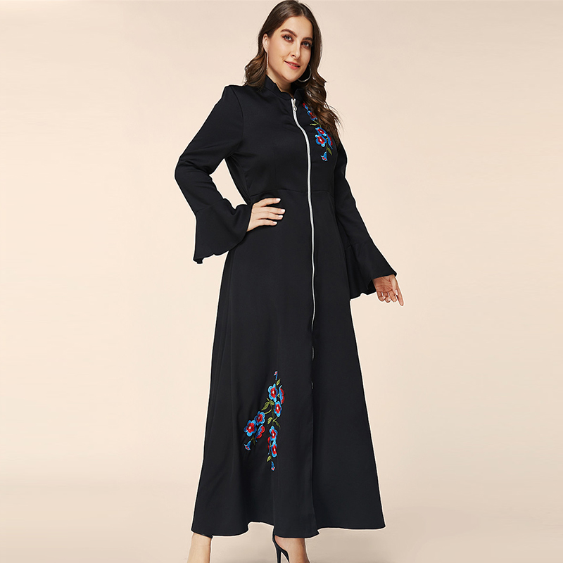 Arab-malaysian autumn/winter plus-size robe