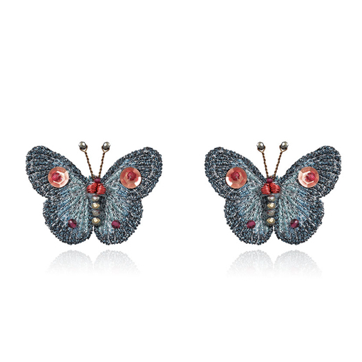 Original Sicilian Suriname butterfly earrings
