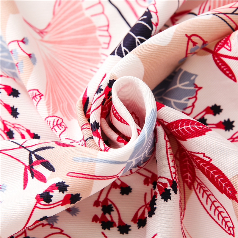 Fashion long thin wrap with floral Arabic lady's headscarf
