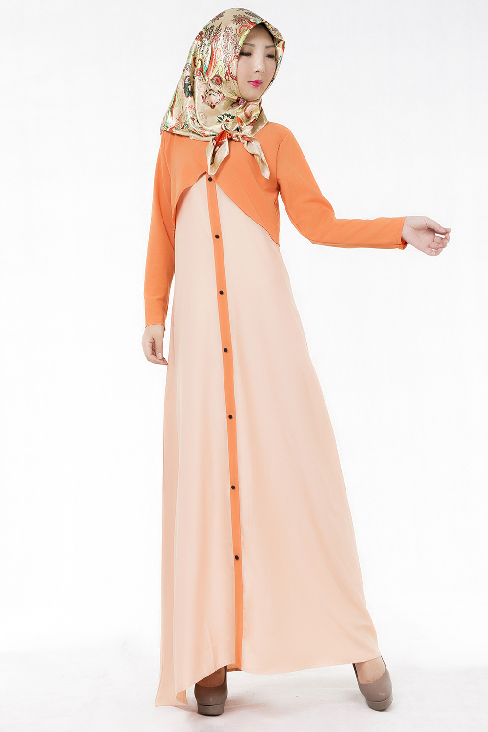 Special make false two-piece Arab women's hot style robe