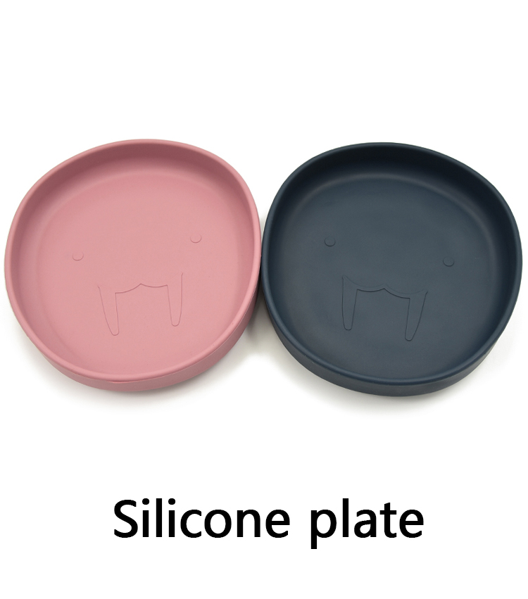 Wholesale baby feeding round silicone southeast Asia plate
