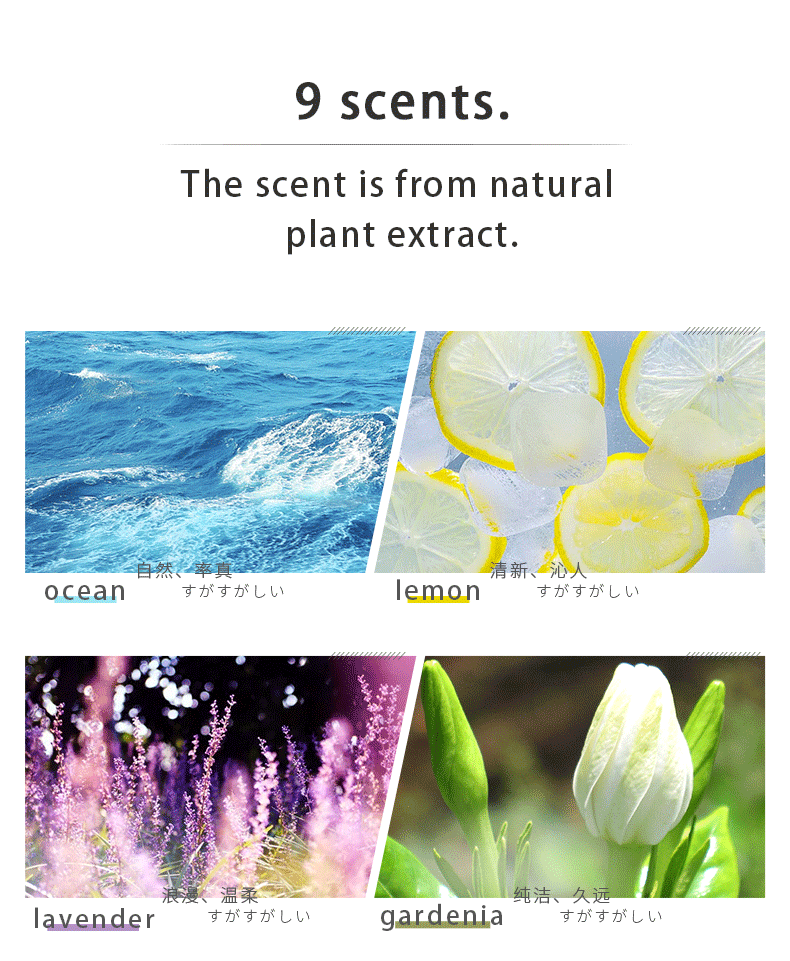 Free samples of private label lavender small cherry Ocean Breeze home perfume