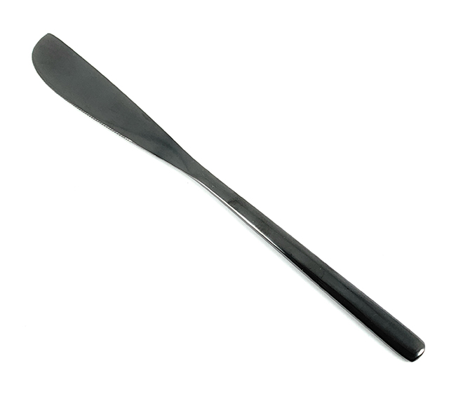 Black stainless steel Southeast Asian knife