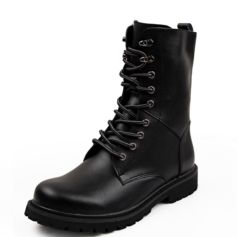 High quality daily leather Martin black Middle Eastern men's boots