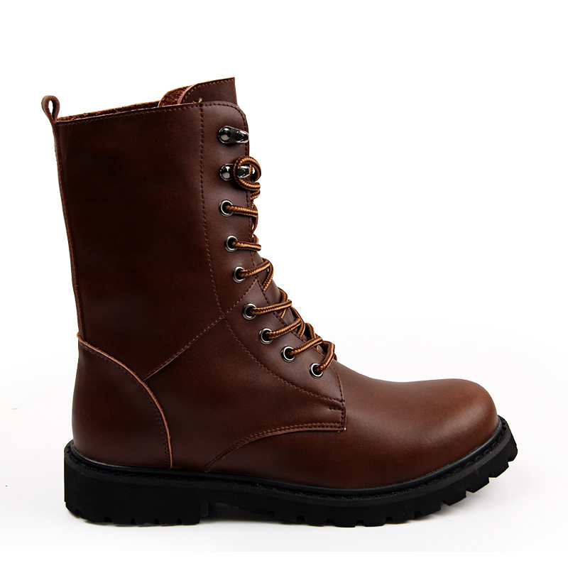 High quality daily leather Martin black Middle Eastern men's boots