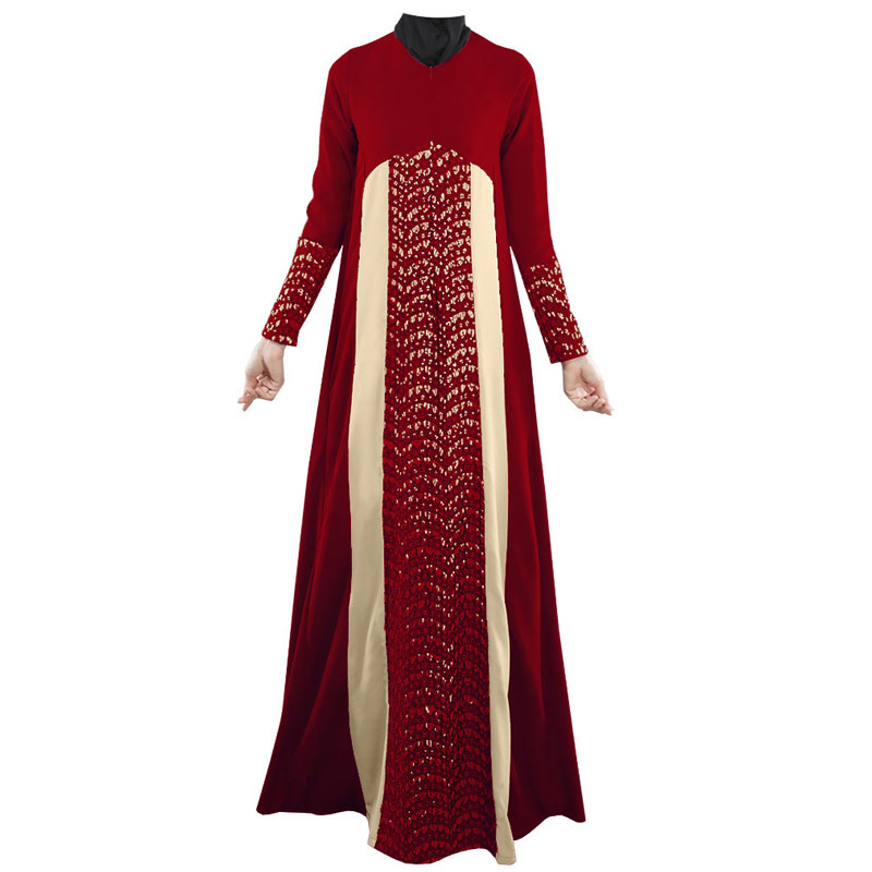 Design lace stitching for Muslim women's burqa