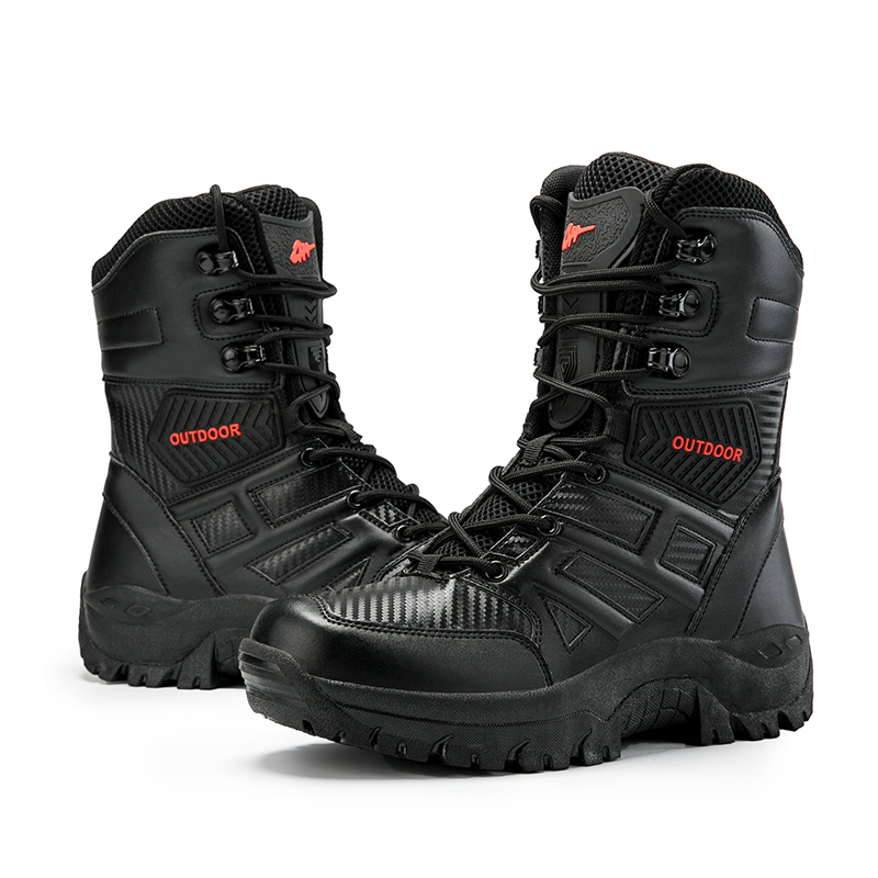 Wholesale waterproof leather for military Middle Eastern men's boots