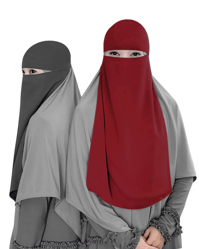 A big seller of the long Muslim veil