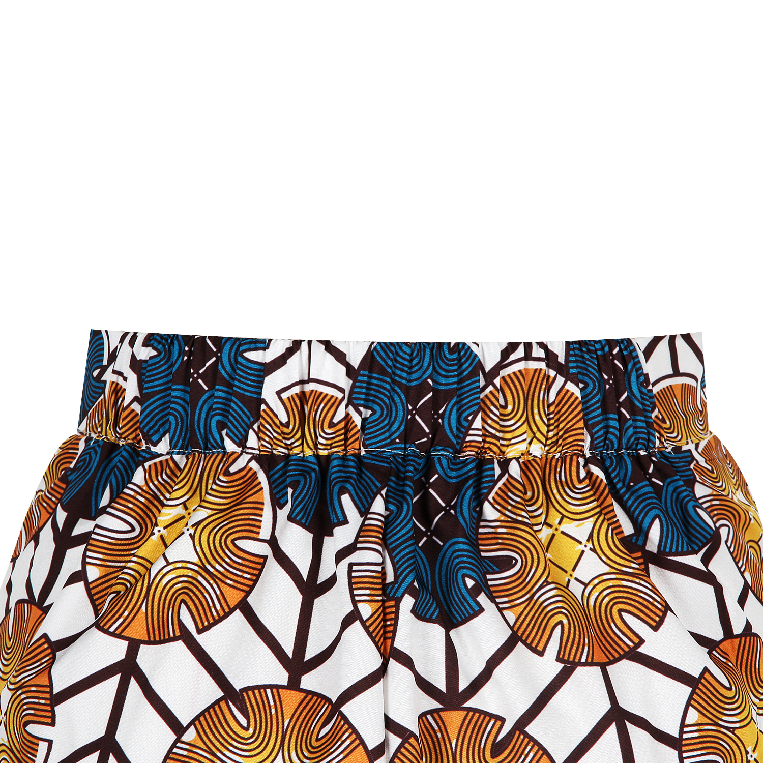 Elastic waist wide legs elegant African women's shorts are a hot seller