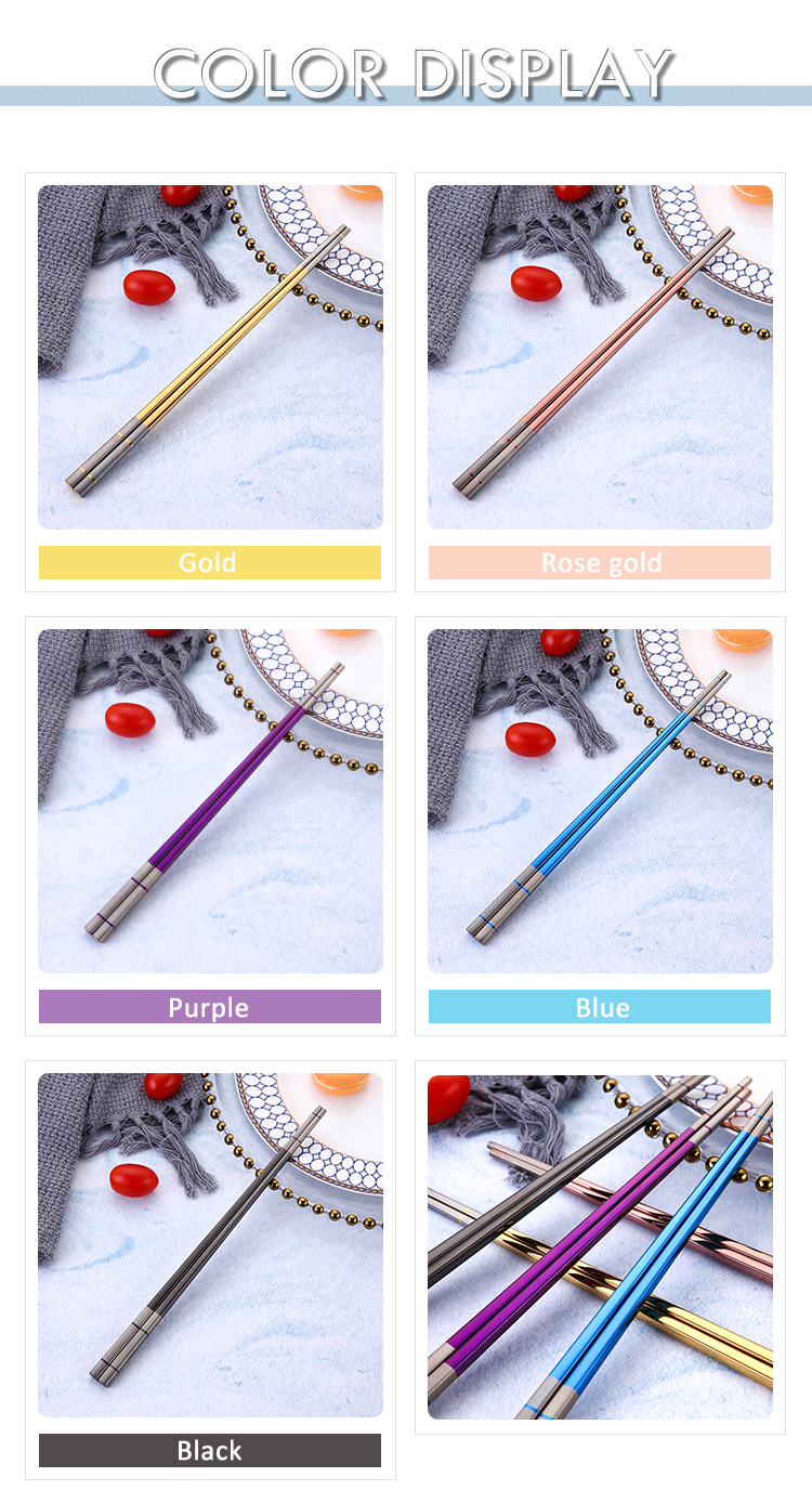 Fashion luster and colorful suit southeast Asian chopsticks