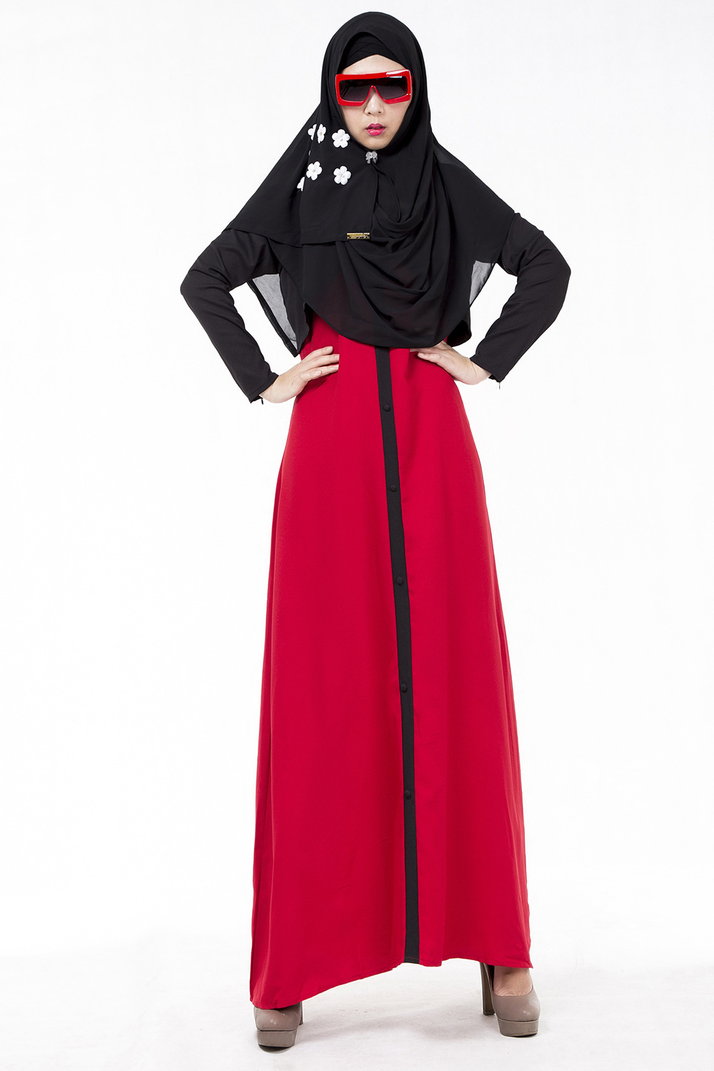 Special make false two-piece Arab women's hot style robe