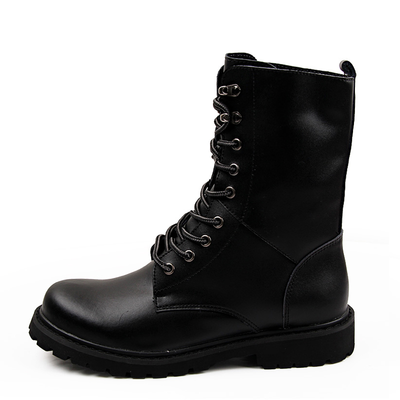 High quality daily leather Martin black Middle Eastern men's boots
