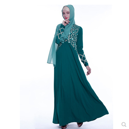 An everyday minority of ladies embroiders ABU Dhabi robes