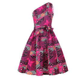 Wholesale Ready To Ship Sublimation Women New African kenre slim Print Kitenge Designs lastest clothing fashion Dress