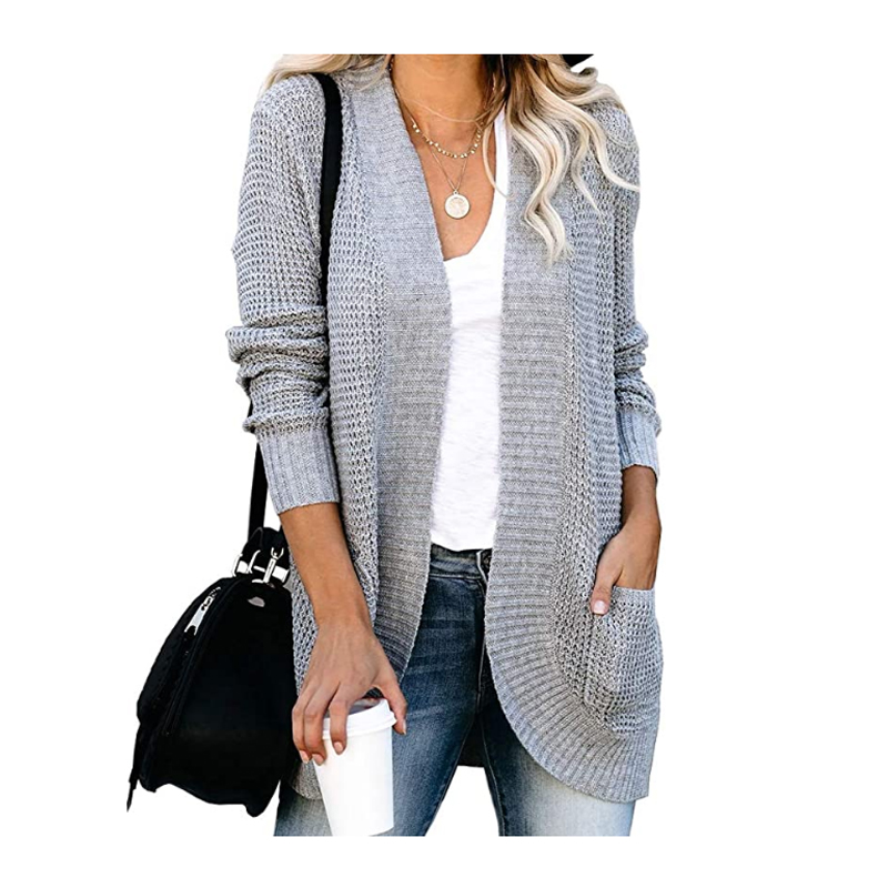 Fashion long sleeve thick knit African lady cardigan