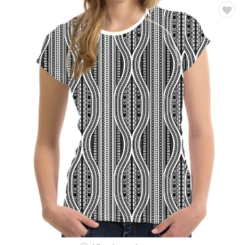 Hot Sale Art  African Pattern Women T-shirts 