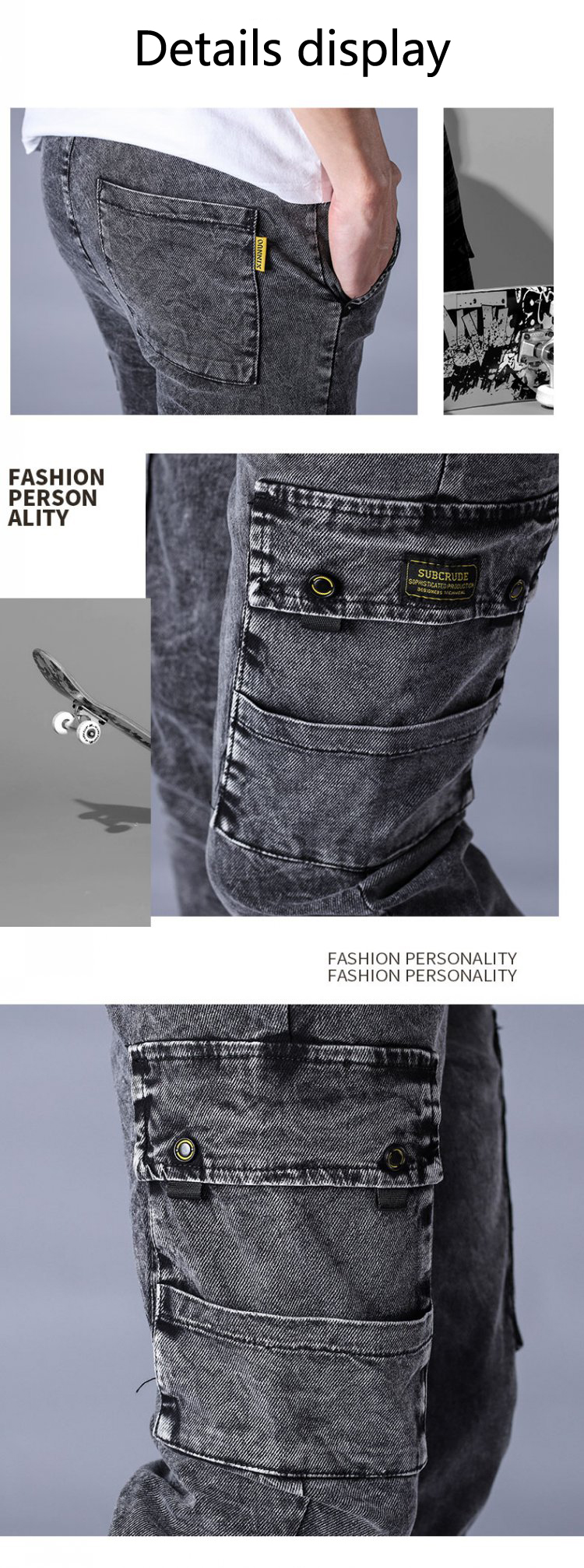 Loose fall African men's jeans