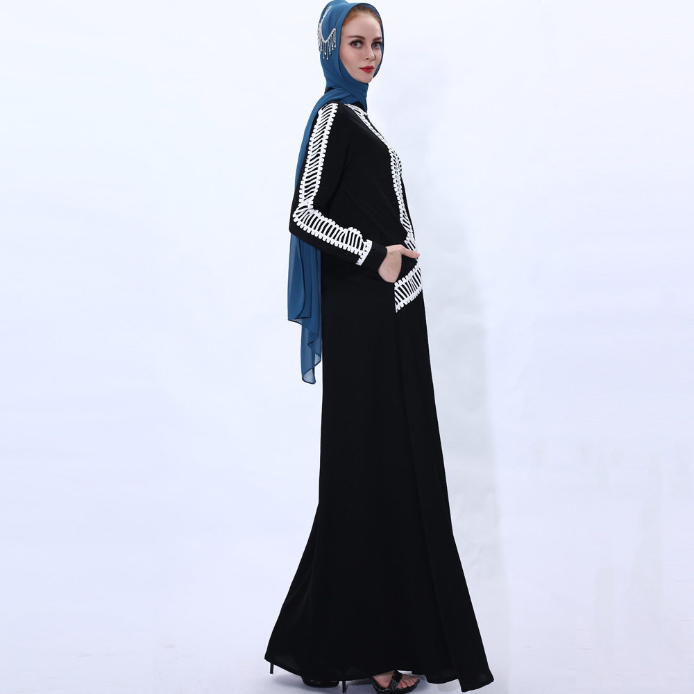 Saudi Arabia loose plus-size ankle-length dress