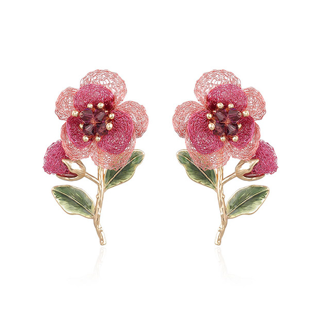 Accessories The British Museum only love series camellia earrings