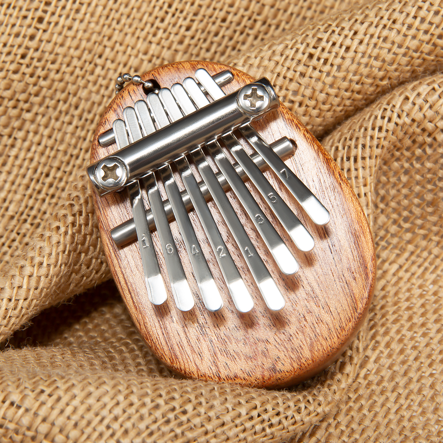 Mini African instrument 8 keys Sapir Kalimba thumb piano