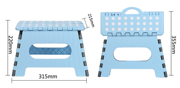 Plastic Folding Bath Step Stool 9inch convenient stool