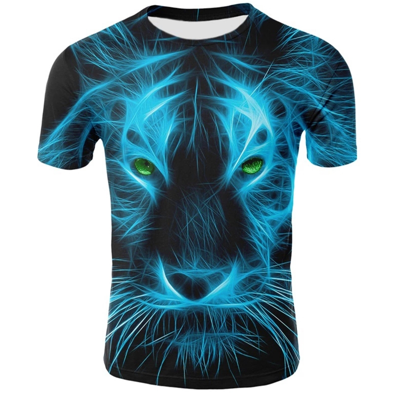 Stylish Animals 3D Printed Summer African Men's T-shirts