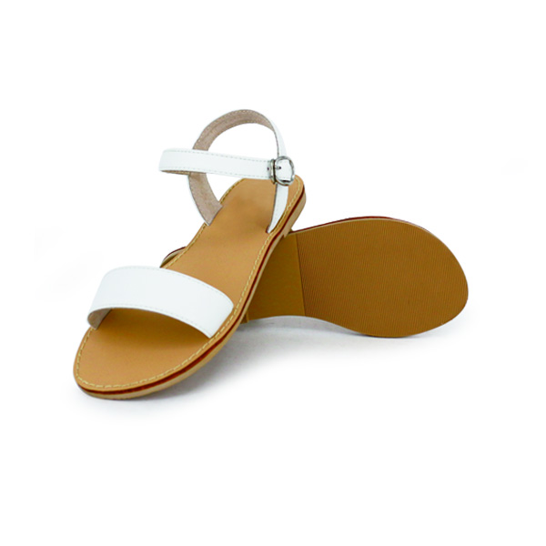 Wholesale design of white leather Middle East ladies sandals