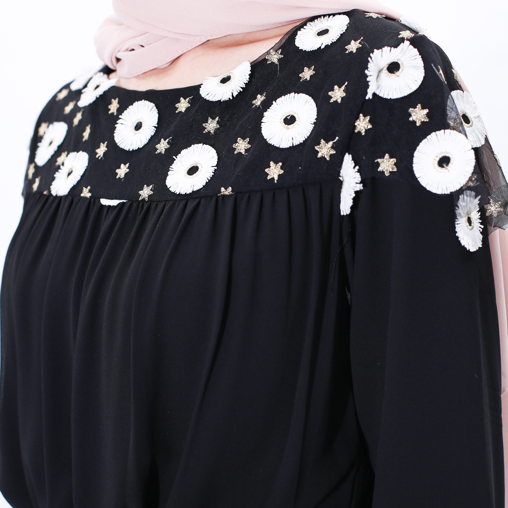 Arab little Daisy gauze embroidery robes