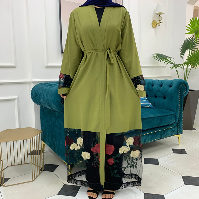 Arabian dubai stitching embroidery robes