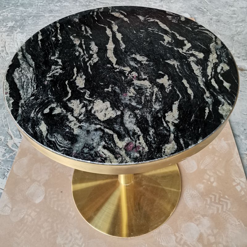 Metal bracket marble Thailand coffee table