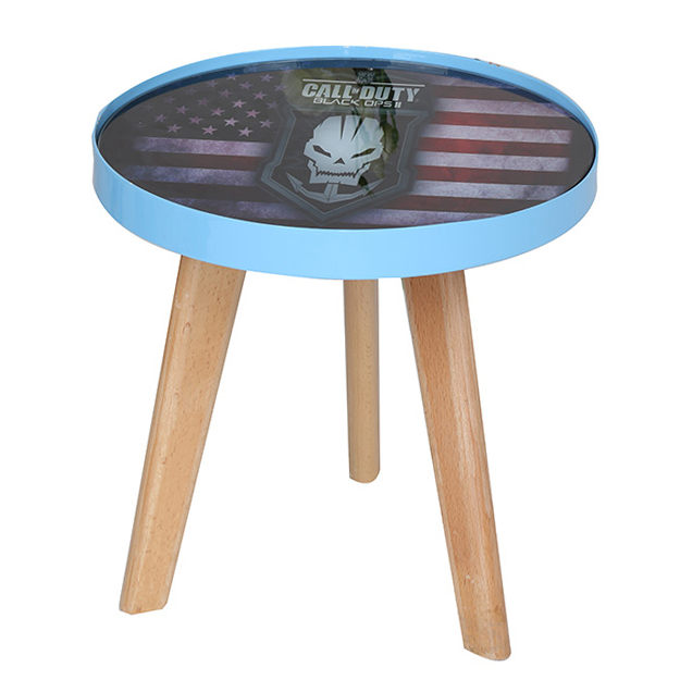 Free sample acrylic base wooden Thailand coffee table