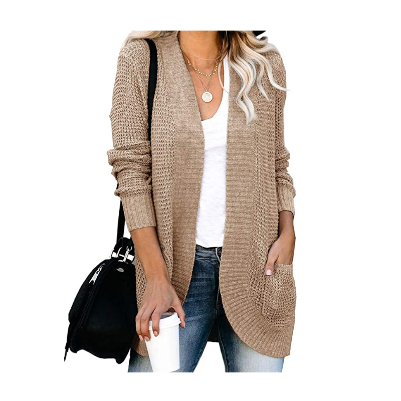 Fashion long sleeve thick knit African lady cardigan