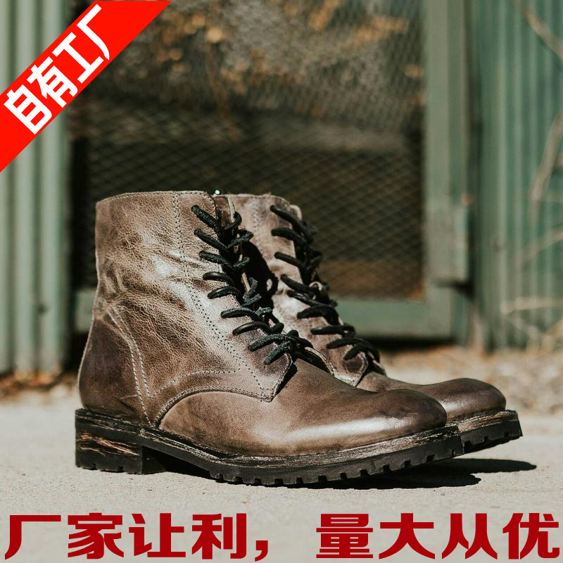 Top quality comfortable round head Middle Eastern men's boots