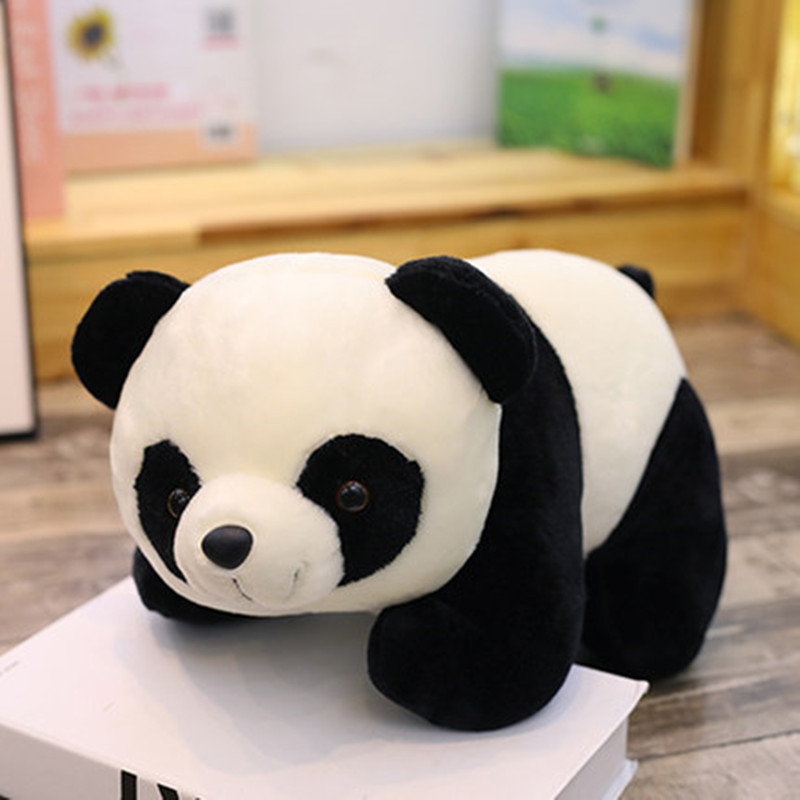 熊猫娃娃毛绒玩具黑色和白