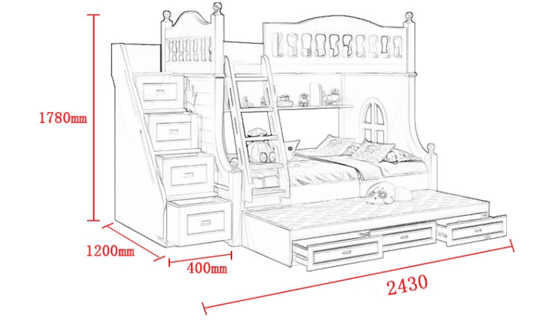 双层床廉价双人床现代儿童