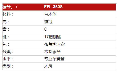 17孔开孔乌木主体镀银C