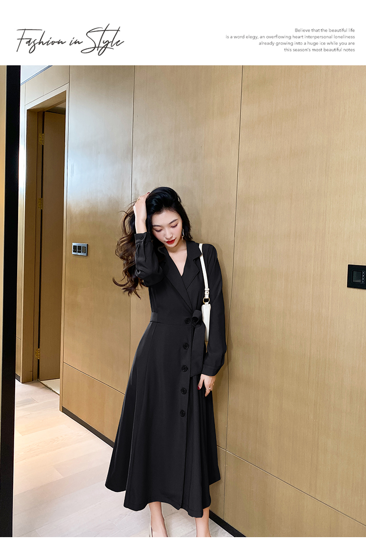 长袖休闲女士秋季连衣裙